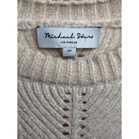 Michael Stars Women's Petite Size SP Cream Lakin Pullover Cropped Sweater EUC - Picture 6 of 9